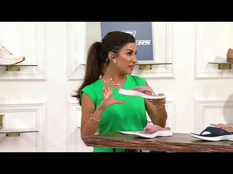 Skechers Arch Fit On-the-GO Vegan Washable Thong Sandal-Radiance on QVC
