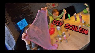 DIY Slime Challenge - Schwester vs. Bruder - welcher Slime ist schöner? Funny Family