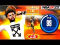 MY 99 OVR 2-WAY PLAYMAKER BUILD IS UNSTOPPABLE IN NBA 2K22! BEST DRIBBLE MOVES + BEST BUILD!