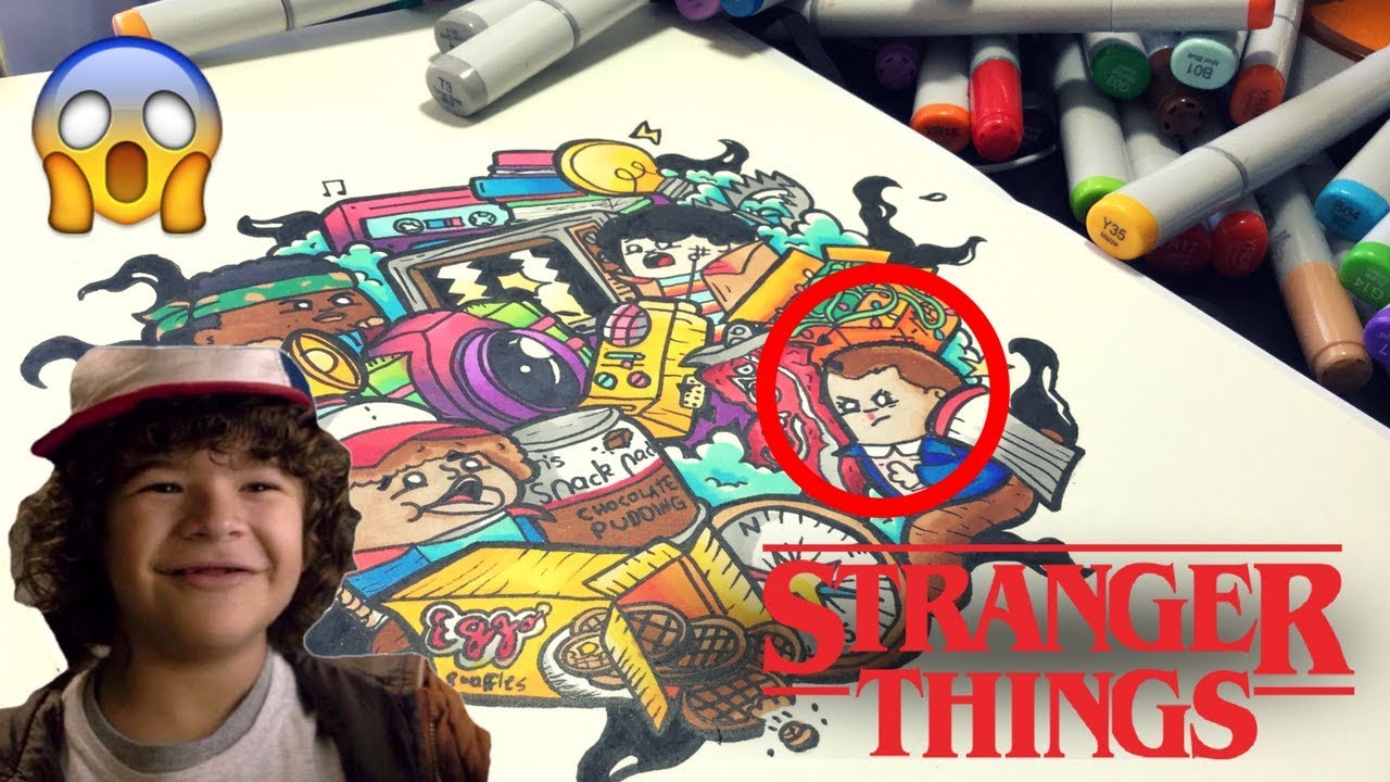 STRANGER THINGS DOODLE!! | Copic Marker Doodle Inspired by Vexx