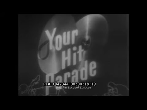 "YOUR HIT PARADE" 1954 MUSICAL TV SHOW w/ SNOOKY LANSON    CROSLEY RADIO & LUCKY STRIKE ADS  XD47344