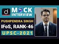IFoS Topper Pushpendra Singh Rank 46 UPSC IFoS 2021 Mock Interview Drishti IAS English