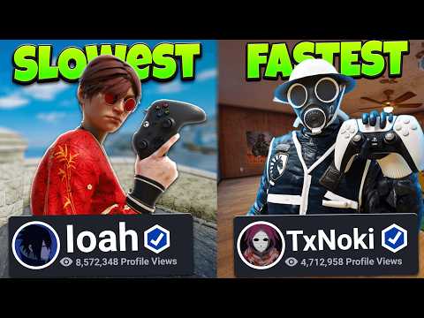 REACTING TO The FASTEST & SLOWEST Console Champion Sensitivity - RAINBOW SIX SIEGE