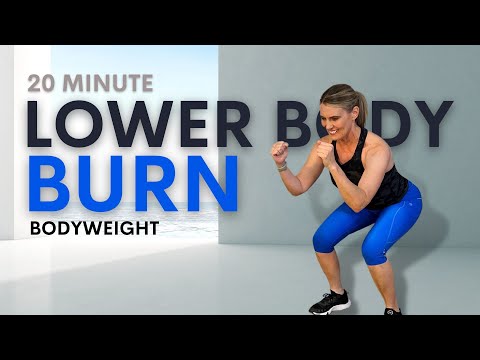 20 Minute Bodyweight Legs & Glutes Workout for Women Over 40