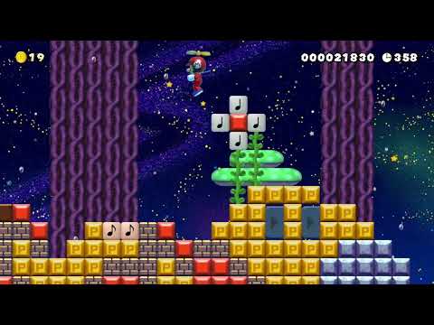 W5-4 ★Wiggler Swamp★ by ★MarioBro★ 🍄Super Mario Maker 2 ✹Switch✹ #bvn