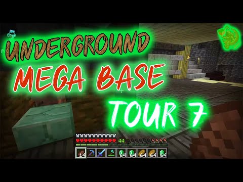 SECRET UNDERGROUND BASE REVEALED! | Minecraft Base Tours