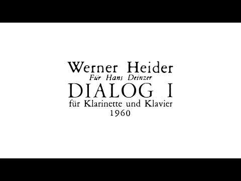 Werner Heider - Dialog I (1960) [with score]