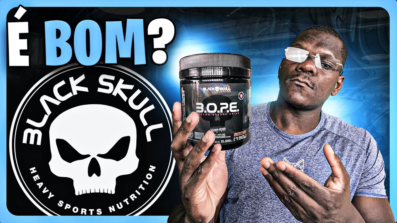 Miniatura da avaliação em vídeo de Suplemento Black Skull Thermo Flame 2x Caféina Pré Treino Natural / Sem Sabor