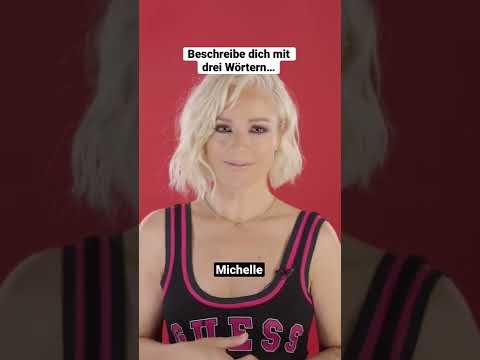 Michelle beschreibt sich in 3 Wörtern ❤️ #shorts