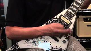 Video thumbnail for Jackson USA KV2T King V Silver with Dragon Graphic by 5150LBG