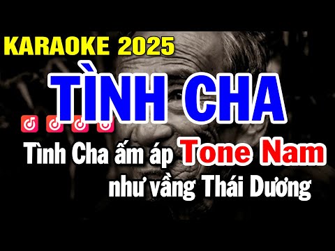Karaoke Tình Cha - Ngọc Sơn Tone Nam Dể Hát Nhạc Sống | Karaoke Huỳnh Lê