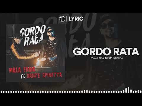 Mala Fama, Dante Spinetta - Gordo Rata (Video Lyric)