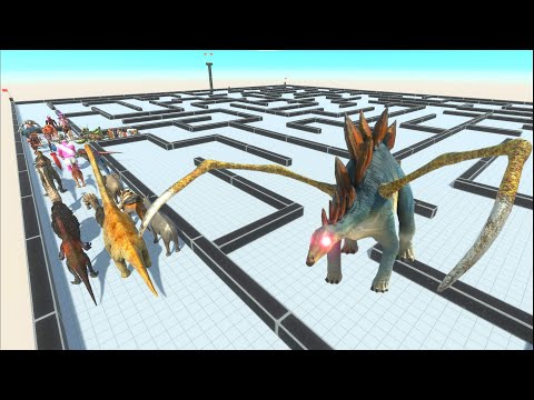 ESCAPE FROM ALIEN STEGOSAURUS - Animal Revolt Battle Simulator