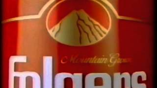 80s Ads: Folgers Mountain Grown Coffee  The Best P