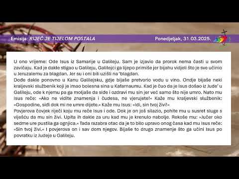 IV. korizmeni tjedan - ponedjeljak (Lk 15,1-3.11-32)