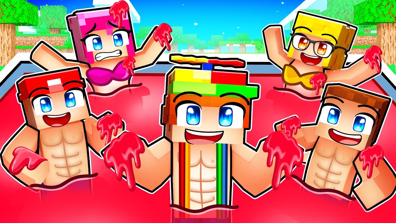 Last To Leave JELLO POOL Wins $1,000,000 In Minecraft!