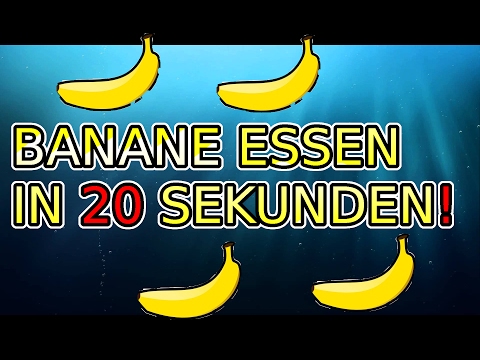 Banane essen in 20 Sekunden! [Challenge]