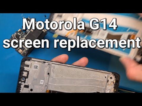 Motorola g14 xt2341-3 screen replacement and disassembly step by step guide original display