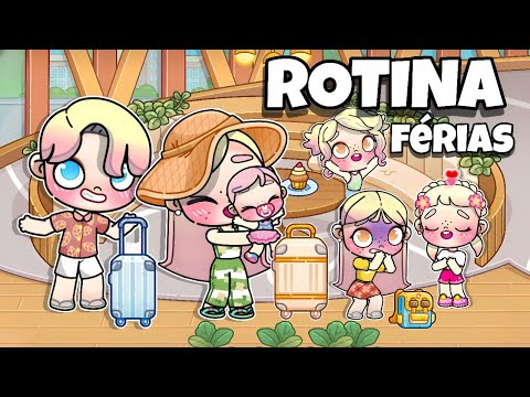 ROTINA VIAGEM NAS FÉRIAS ☀️✈️ | AVATAR WORLD ROTINAS E HISTÓRIAS