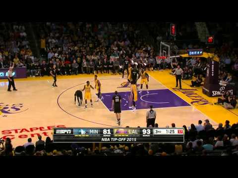 NBA Recap Los Angeles Lakers vs Minnesota Timberwolves October 28, 2015 HD