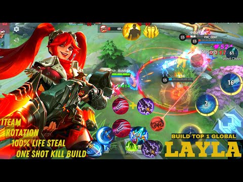 Layla High Critical Damage!! 100% Lifesteal-Layla Best Build 2022 -Build Top 1 Global Layla ~ MLBB