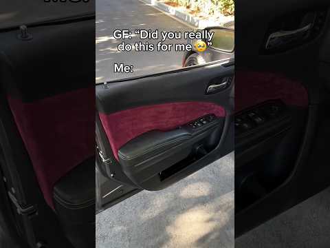 Do you think she likes it? #alcantara #suede #carinterior #carcommunity