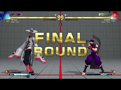 【SFV】【SFRePlayer】YO kan（FANG LP30640）VS AI3063（IBUKI LP21388）【22402】