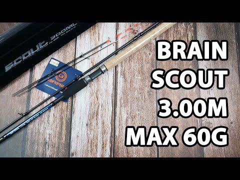  Вудилище фідерне Brain Scout 3.00m max 60g Black EVA