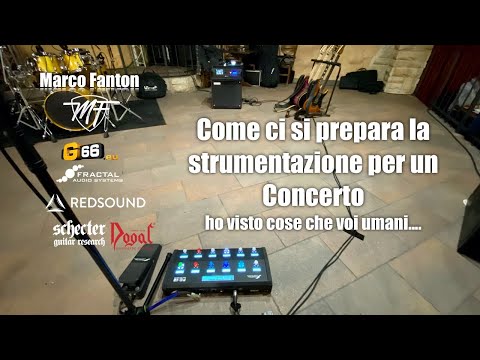 Come ci si prepara la strumentazione prima di un concerto