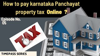 How to pay panchayat property tax online in karnataka in English,Vlogs