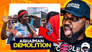 "We Will Not Move.... " Ashaiman Traders Angry Over Demolition !!!!