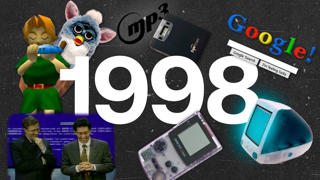 O nascimento do GOOGLE, o fim do INTERNET EXPLORER e a febre do FURBY (1998)