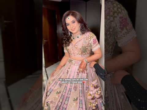 25th anniversary look. #anniversarycelebration ##25thanniversary #aishshreya #wedding #delhimua
