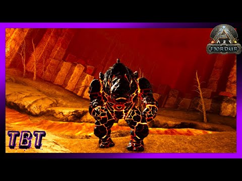 Man the Cannons to Tame The X Rock Elemental!  ARK Fjordur Let's Play Ep. 56