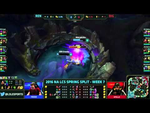 LCS at its finest - REN vs. DIG - NA LCS Spring Split 2016 - W7D2