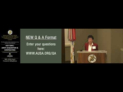 2019 Army Acquisition & Contracting Hot Topic - The Honorable Heidi Shyu