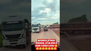 atolou a centímetros do asfalto.#caminhão #caminhoneiro