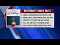 Happy Birthday Shout Outs