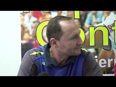 Liviu Andries, antrenor principal Energia Pandurii / Conferinta de presa 4 decembrie 2013