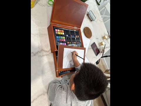 Art Supplies, Deluxe 174 Pieces Art Set Painting Supplies in Portable Wooden Case, Crayon, Oi Review