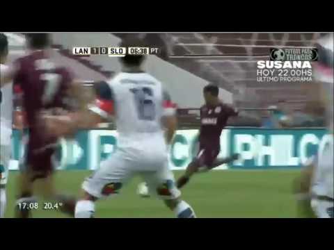 Gol de Maximiliano Velazquez - Lanus 1 x 0 San Lorenzo - Fecha 14 - Liga Argentina