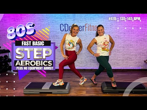 TOTALLY 80's - FAST BASIC STEP AEROBICS CARDIO - 135 BPM + CDornerFitness #415