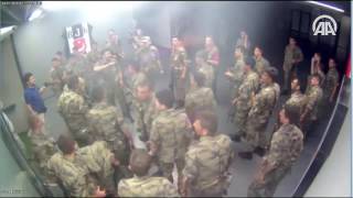 Vodafone Arena Stadına iniş yapan askeri helikopter