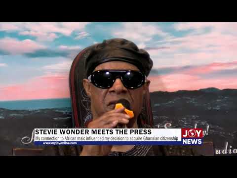 Stevie Wonder meets the press: African music inspired Ghanaian citizenship acquisition - Wonder