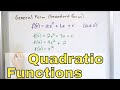 12 Writing Quadratic Functions In Vertex Form Part 1 Graphing Parabolas