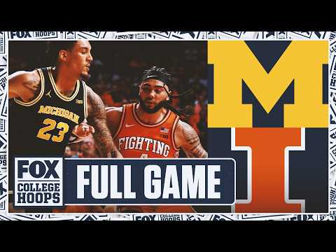 No. 3 Michigan Wolverines vs. No. 10 Illinois Fighting Illini Full Condensed Game🏀FOX College Hoops