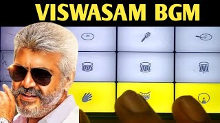 Thookkudurai BGM - Viswasam (WalkBand Drums &amp; Piano Cover) | Tamil Mass BGM Piano