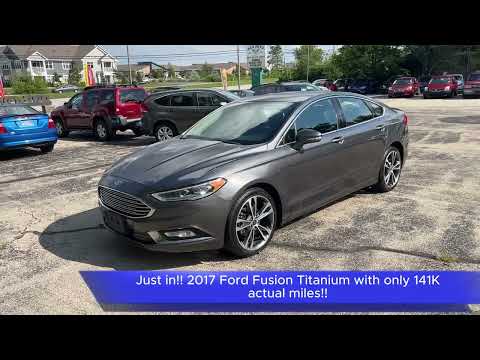 2017 Ford Fusion Titanium AWD Available Now at S&S Auto in Franklin!