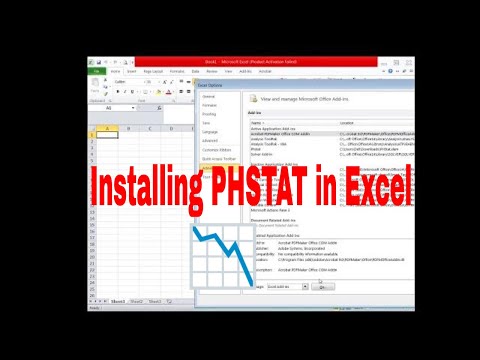 How to install PHstat in EXCEL