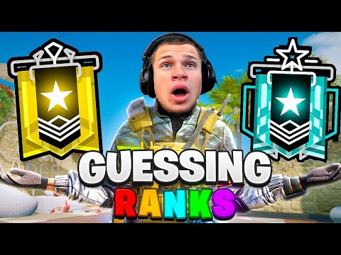 Guessing Your Rank in Rainbow Six Siege